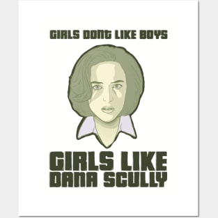 girls like DANA SCULLY. Posters and Art